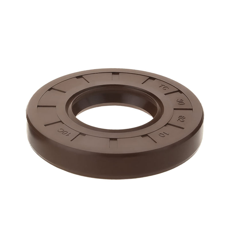 [Australia - AusPower] - Othmro Oil Seal, TC 30mm x 62mm x 10mm Nitrile Rubber Cover Double Lip with Spring for Automotive Axle Shaft, Brown 2pcs 30mmx62mmx10mm 