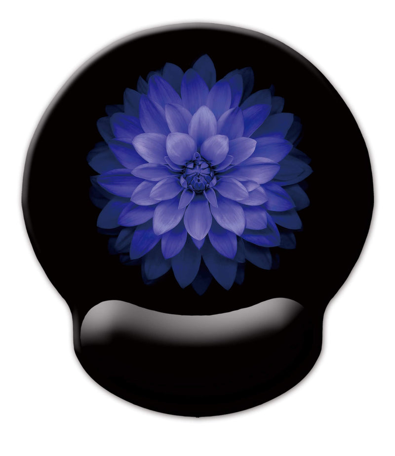 [Australia - AusPower] - Ergonomic Mouse Pad with Wrist Support,Dooke Cute Wrist Pad with Non-Slip Rubber Base for Computer, Laptop, Home Office Gaming, Working, Easy Typing & Pain Relief Purple Flowers 