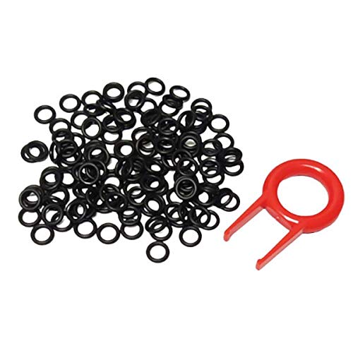 [Australia - AusPower] - 110Pcs Rubber O-Ring Keyboard Switch Dampeners Thickness 0.06inch Reduction Keycap Noise for Cherry MX Keyboard and Mechanical Keyboard Keys (Black) Black 