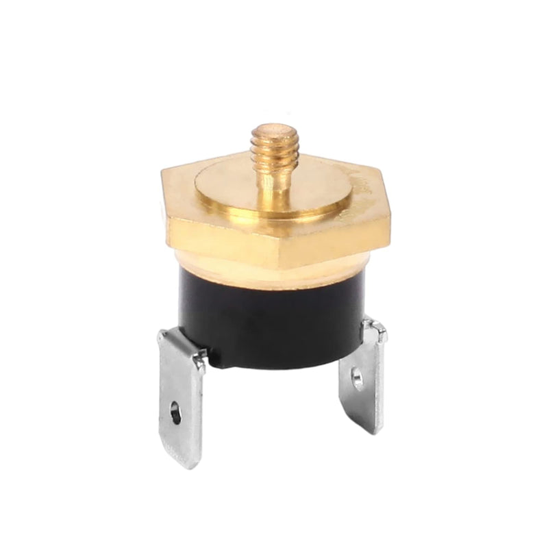 [Australia - AusPower] - Fielect KSD301 Thermostat Temperature Control Switch,Adjust Snap Disc Temperature Switch 135°C Copper M5 Normally Closed 1 Pcs 135C M5 