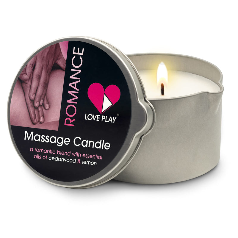 [Australia - AusPower] - LOVE PLAY Romance Massage Candle - Moisturizing Body Oil Candle for Couples and Home Spa - Luxurious & Hydrating Skin Care Body Massage Oils - Natural, Vegan (6.76oz) 