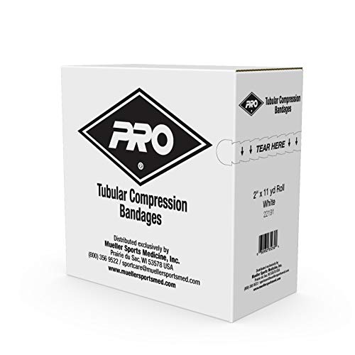 [Australia - AusPower] - Mueller Sports Medicine Pro Orthopedic Tubular Knit Compression Bandages, White 2"x11yd roll, 1 Box 