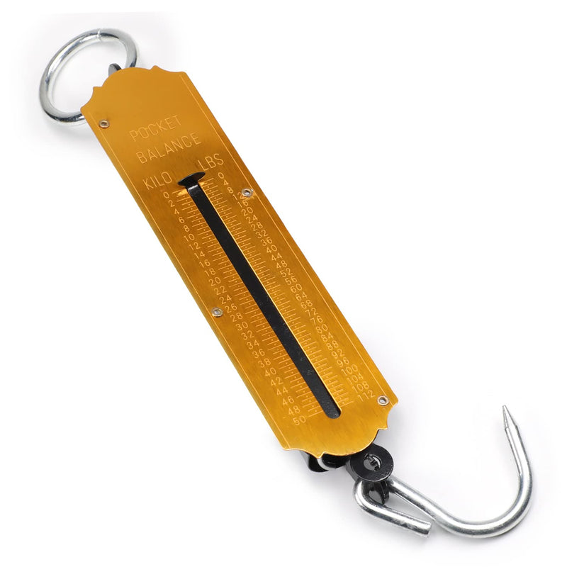 [Australia - AusPower] - Utoolmart Spring Balance Hanging Hook Handheld Metal Weighing Scale Kilo & LBS 50KG 50000g 