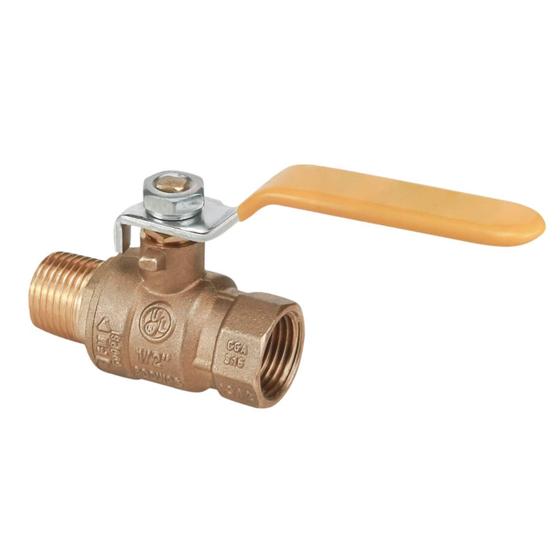 [Australia - AusPower] - Midline Valve 822MF256 Premium Brass Full Port Ball Valve 3/4 in. FIP x MIP Connections Single Pack 3/4 in. 
