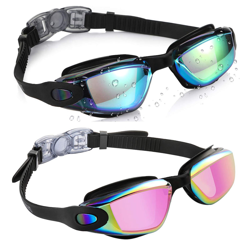 [Australia - AusPower] - Aegend Kids Swim Goggles, Pack of 2 Swimming Goggles for Children Boys & Girls Age 3-9 