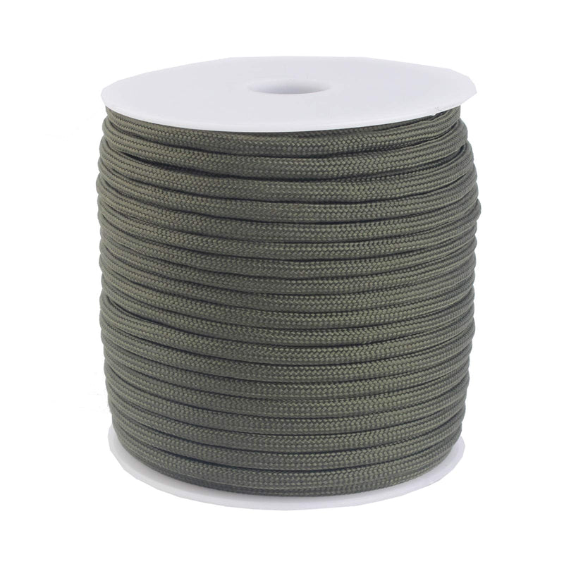 [Australia - AusPower] - GeGeDa Paracord 550 Cord Roll Mil-Spec 550lb Paracord 100Feet Spool Army Green 100.0 Feet 