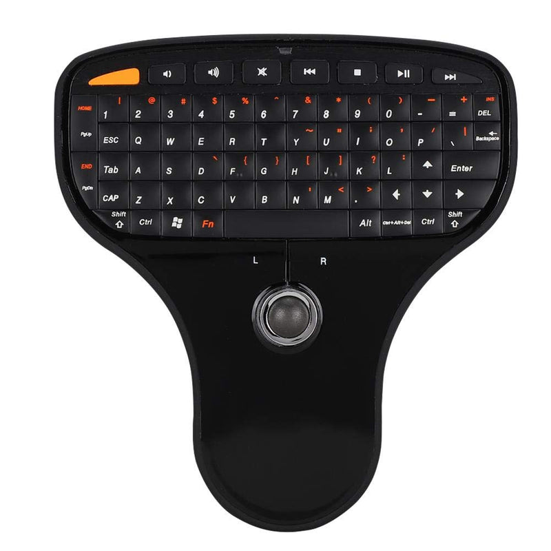 [Australia - AusPower] - Bewinner USB Multimedia Keyboard,2.4G Wireless Mouse Keyboard Equipped with a Full QWERTY Keyboard and Trackball for Windows Multimedia Control and Full Control,Provides a Comfortable Remote Control 