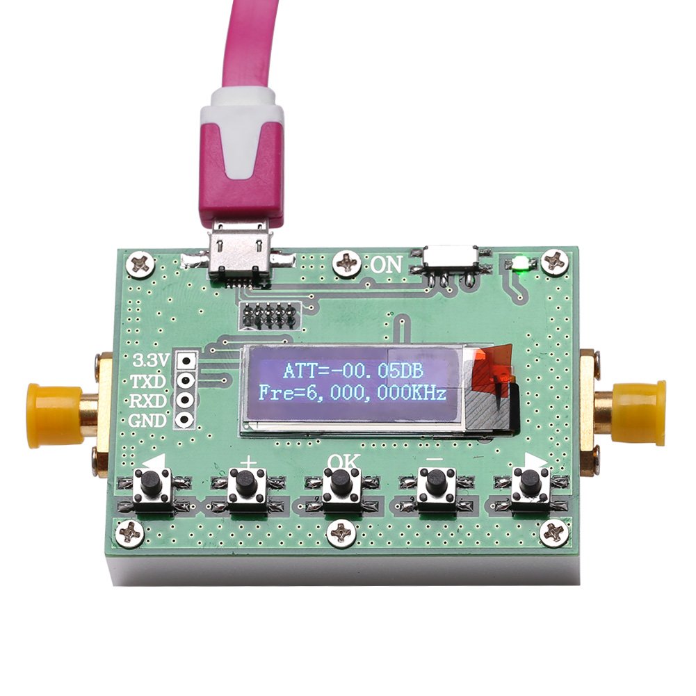 [Australia - AusPower] - Display 6G Digital Programmable Attenuator 30Db Step 0.25Db Rf Module 6G Digital Programmable Attenuator 30Db Step 0.25Db 