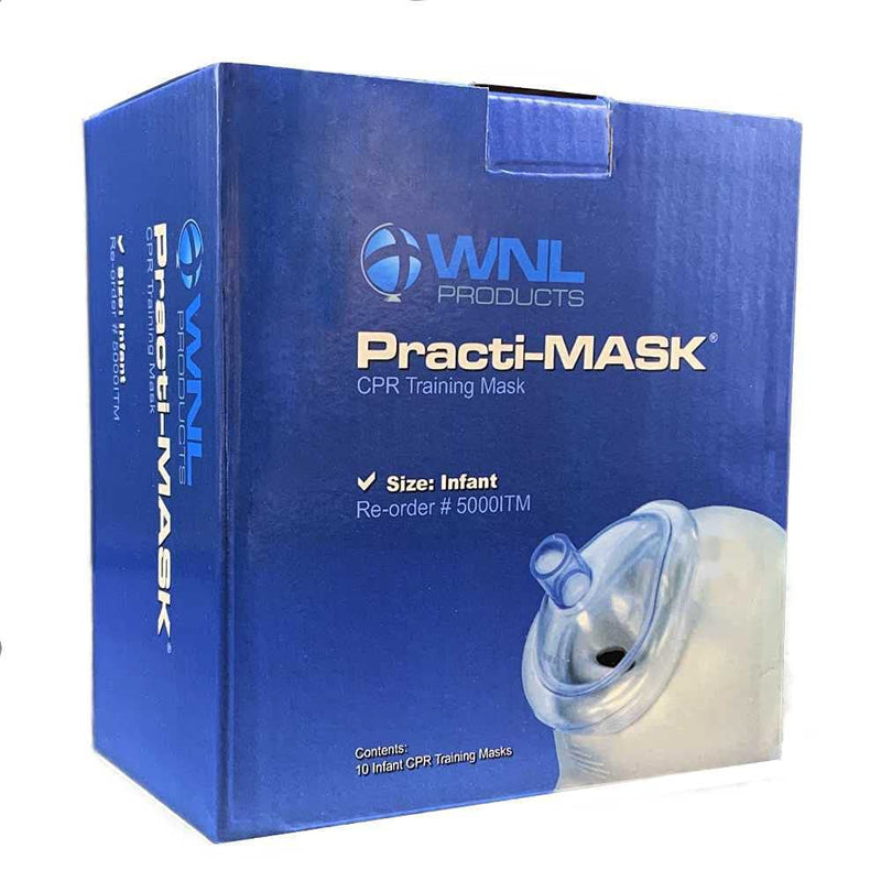 [Australia - AusPower] - WNL Products 5000ITM Practi-Mask Infant CPR Training Mask Includes 10 Masks (10 Pack - Infant) 