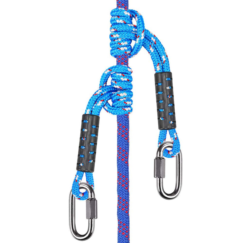 [Australia - AusPower] - BeneLabel Poseidon Series Sewn Prusik Loops Ropes, Safety, 19.6", Diameter 0.39", 2 Pack, Blue 