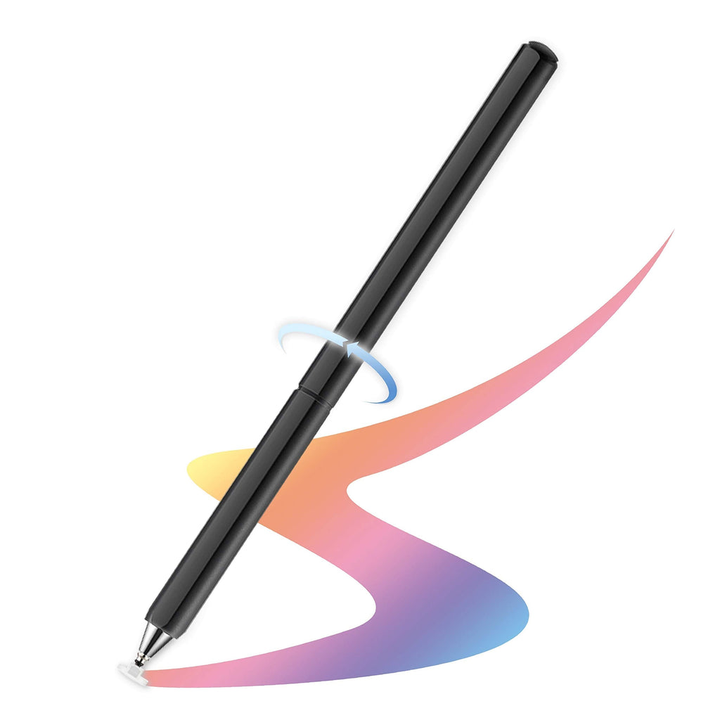 [Australia - AusPower] - Stylus Pens for Touch Screens, Universal High Sensitive & Precision Capacitive Disc Tip Touch Screen Pen Stylus for iPhone/iPad/Pro/Samsung/Galaxy/Tablet/Kindle/iWatch Black 