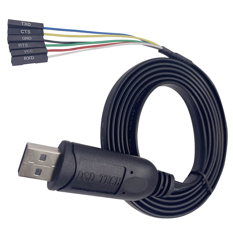 [Australia - AusPower] - DSD TECH SH-U09G USB to TTL Serial Cable Built-in FTDI FT232RL IC 1.8M/5.9FT 