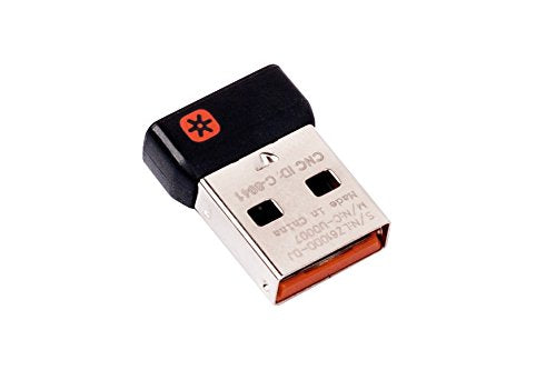 [Australia - AusPower] - Unifying Receiver for Mouse and Keyboard Compatible for Any Logitech Product That Display The Unifying Logo (Orange Star, Connects up to 6 Devices) 