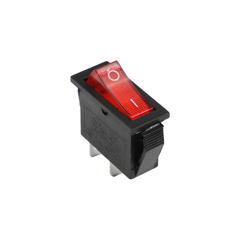 [Australia - AusPower] - Fielect 1Pcs KCD3 ON/Off Boat Rocker Switch 2Pin 250V/15A 125V/20A Car Boat Red Rocker Switch Toggle 1Pcs 2 Position 2 Pin Red 