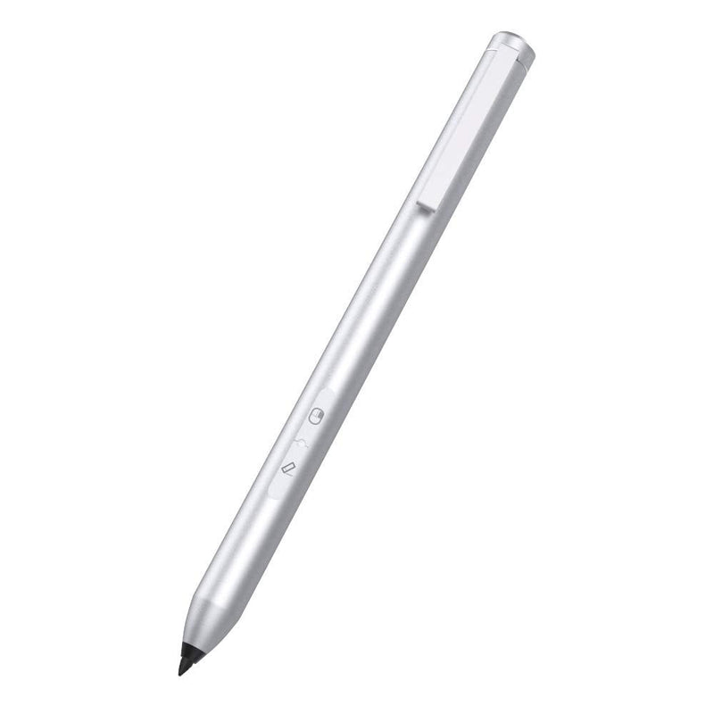 [Australia - AusPower] - MoKo Stylus Pen Fit Surface, Active Stylus Pen with 4096 Pressure Sensitivity Supporting 600hrs Playing Time Compatible Surface Go 3/2/Go/Book/Laptop/Studio, Surface Pro 4/5/6/7/X 2019 - Sliver Silver 