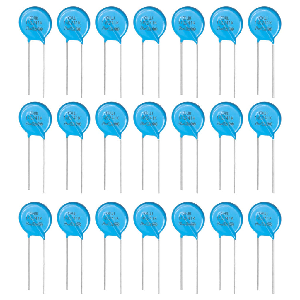 [Australia - AusPower] - Fielect 140Pcs Radial Lead Disc Varistors AC 240V 14D121K/F7.5/L24 Voltage Dependent Resistors for Electronic Precision Instruments 