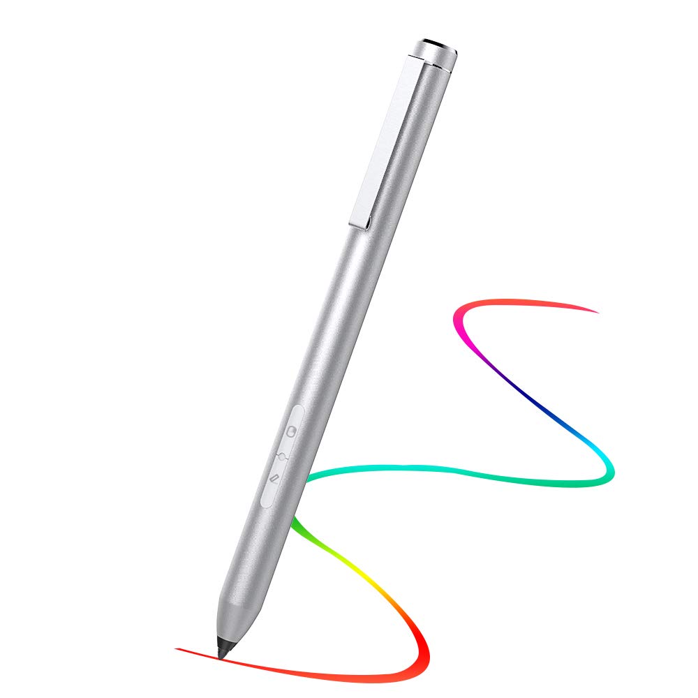[Australia - AusPower] - TiMOVO Pen for Surface, Surface Stylus Pen ffor Surface Pro 8/7+/X/7/6/5/4/3,Surface Go 3/Go 2/Go/3,Surface Laptop 4/3/2/1,Surface Book/Studio/Duo,4096 Level Pressure, 300 Days Standby, Silver 