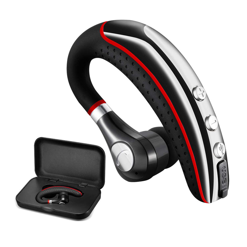 [Australia - AusPower] - Bluetooth Headset,Wireless v5.0 Business Bluetooth Earpiece in Ear Lightweight Sweatproof Earphones with Mic Work for Cell Phones for Office/Workout/Driving 