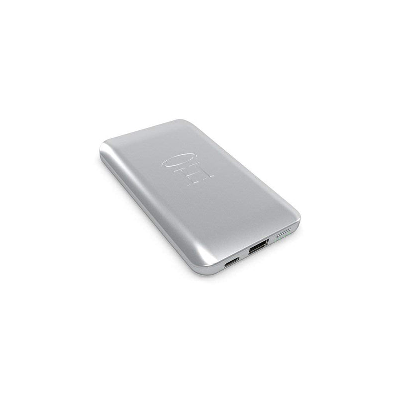 [Australia - AusPower] - HALO - Pocket Power 6000 Portable Charger Power Bank for Phone - High-Speed TSA Approved 6000mAh Battery Pack - Standard USB Output and Micro USB Cable, Lightning Cable, USB Type C Cable - Platinum 