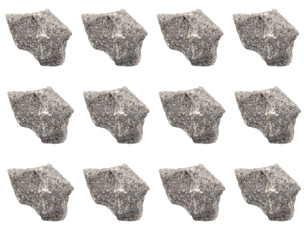 [Australia - AusPower] - 12PK Raw Pink Granite, Igneous Rock Specimens - Approx. 1" - Geologist Selected & Hand Processed - Great for Science Classrooms - Class Pack - Eisco Labs 12 