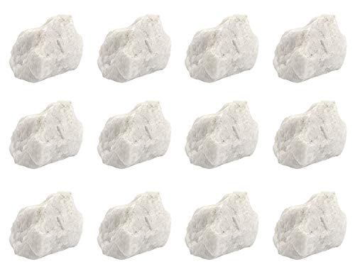 [Australia - AusPower] - 12PK Raw Microcline, Mineral Specimens - Approx. 1" - Geologist Selected & Hand Processed - Great for Science Classrooms - Class Pack - Eisco Labs 12 