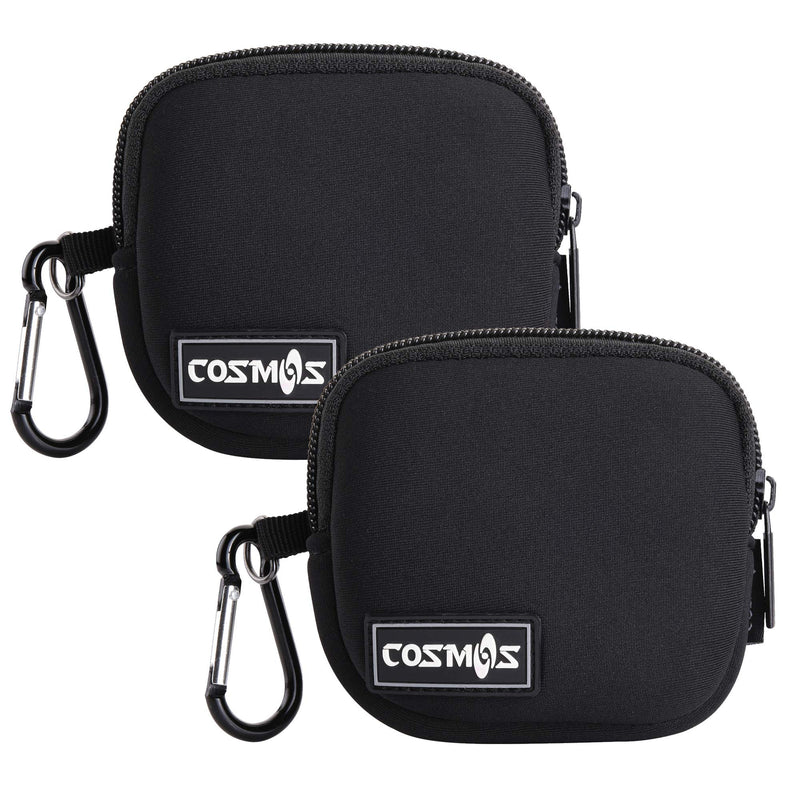 [Australia - AusPower] - CM Pack of 2 Mini Pouch Case Bag Small Travel Storage Carrying Bag Compatible with MagSafe Power Adapter, Laptop Accessories Cables, Cords, USB Drives, Earphones 