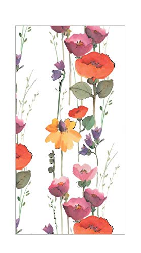 [Australia - AusPower] - Boston International Hand Towels for Bathroom Guest Towels Disposable, Decorative Paper Fingertip Towels or Paper Napkins Dinner Napkins Floral Stripe Pak 32 