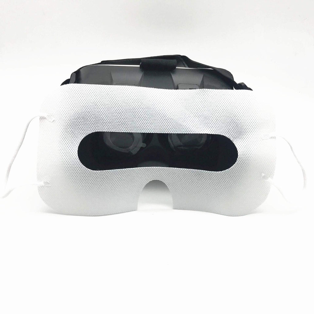 [Australia - AusPower] - LINHUIPAD Disposable VR Mask Sanitary VR Eye Covers Universal Mask pad for VR,Virtual Reality Facemask Compatible with HTC Vive, PS VR, Gear VR Oculus Rift, etc. (White 100 Pack) 
