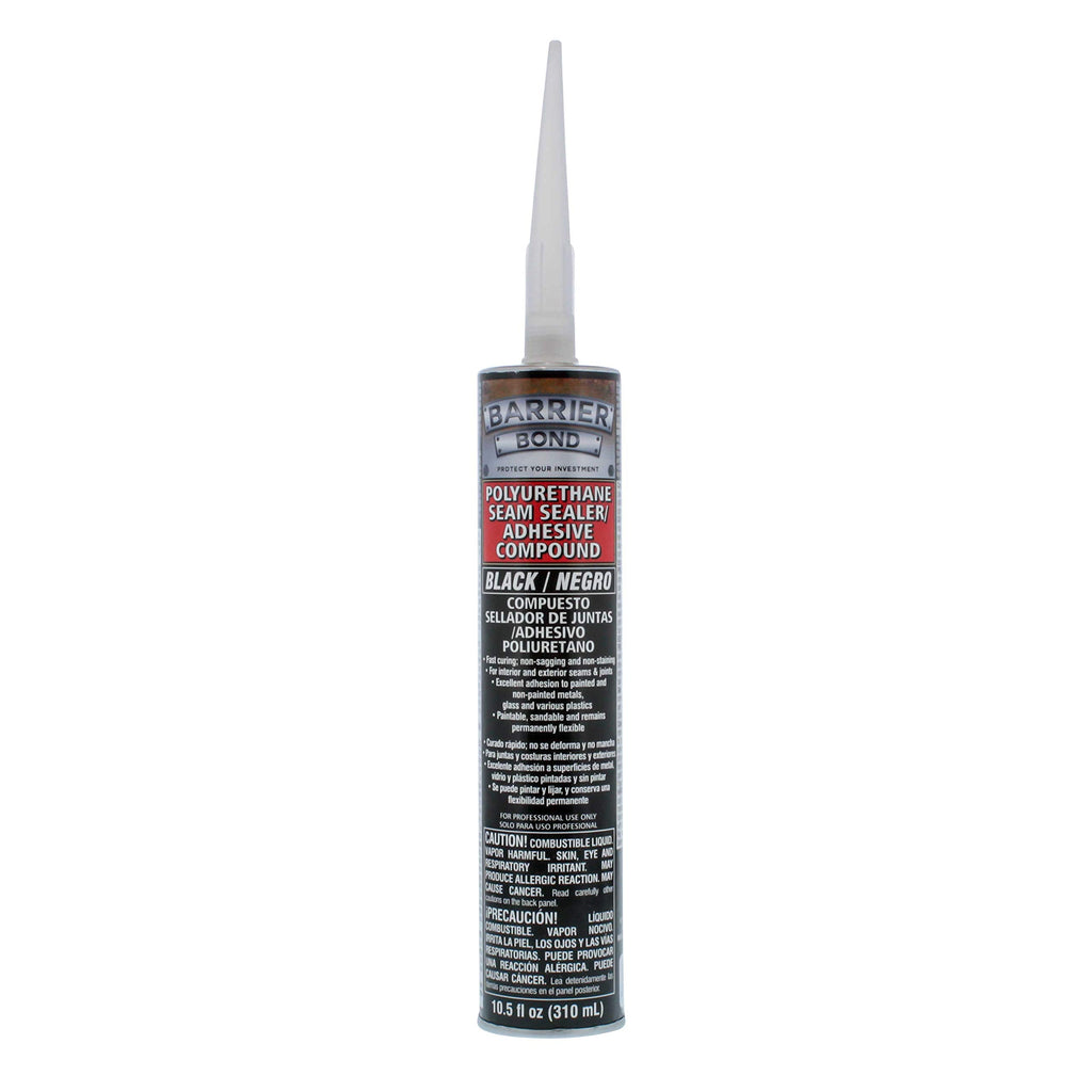 [Australia - AusPower] - Barrier Bond Black Polyurethane Seam Sealer Adhesive Compound - 10.5 fl. Ounce Cartridge Tube 