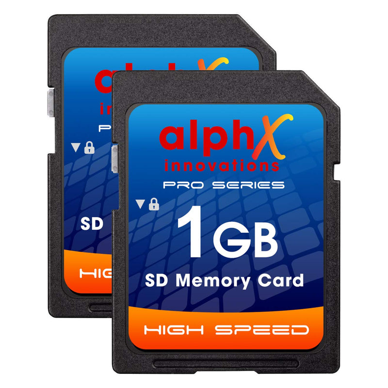 [Australia - AusPower] - AlphX Innovations 1gb SD Card, pack of 2 