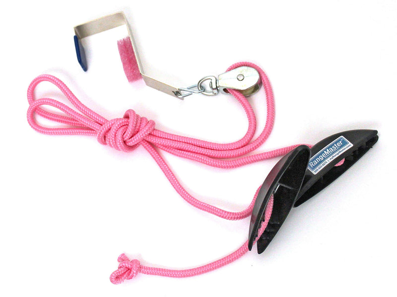 [Australia - AusPower] - RangeMaster PinkRanger Shoulder Pulley with Patient Guide │ Aids Recovery and Rehabilitation │ Helps Enhance Pain Free Range of Motion │ Adjustable, Metal Bracket Door Attachment Pink 