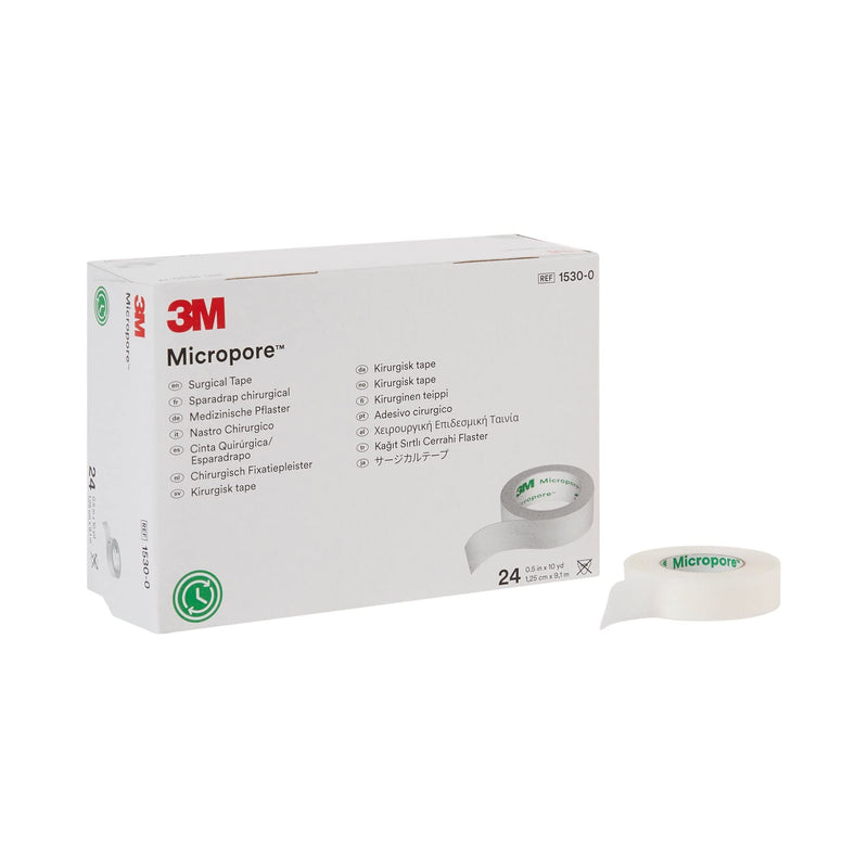 [Australia - AusPower] - 3M Micropore Surgical Tape 1/2" x 10 yd 1530-0, 2 Boxes, 24 Rolls/Box 