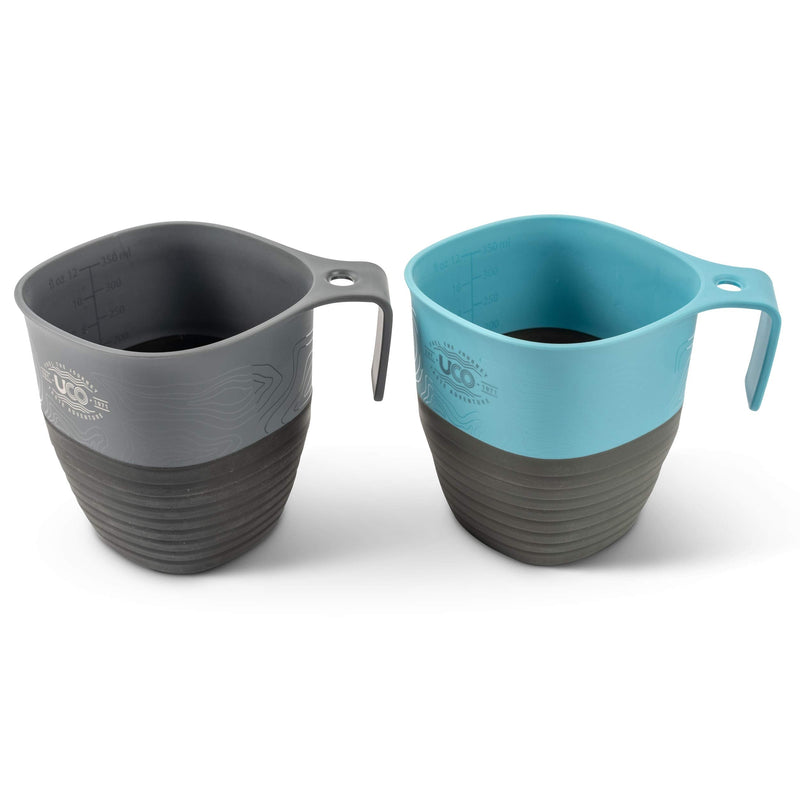 [Australia - AusPower] - UCO Collapsible Cup for Hiking, Backpacking, and Camping, 2-Pack Classic Blue / Venture 