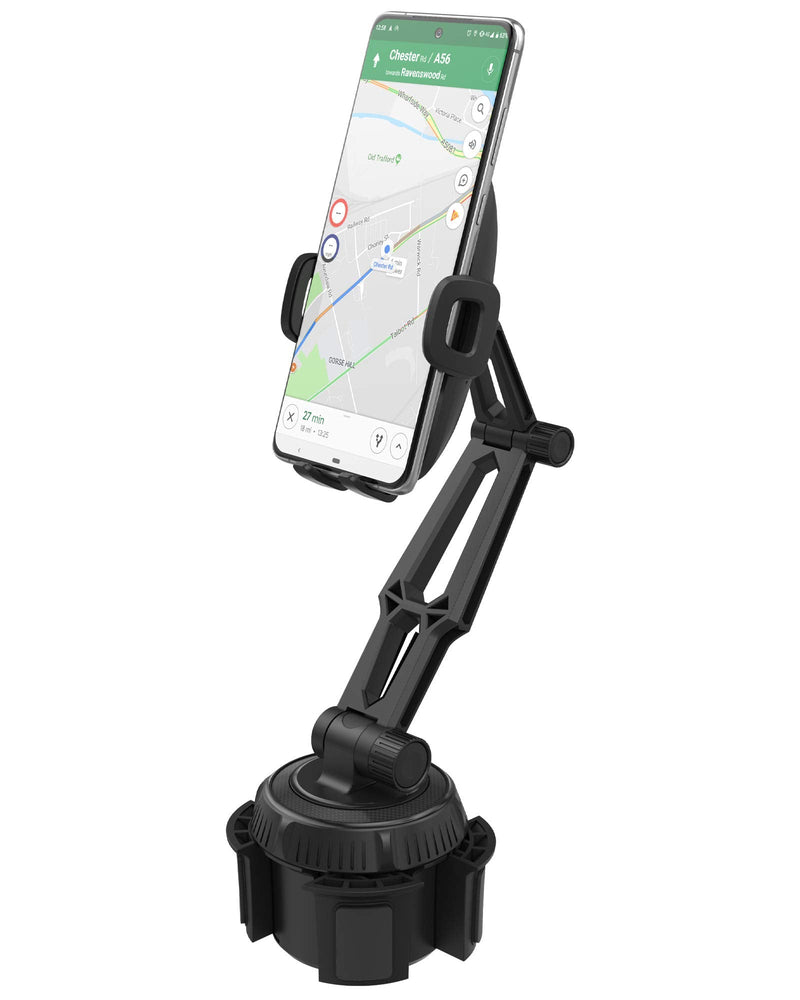 [Australia - AusPower] - Encased Cup Phone Holder for Cars, Trucks and Vans (Fully Adjustable) Universal Cellphone Cradle Mount for iPhone 12/13 Pro Max/11/Xs Max/XR & Samsung Galaxy S9/S10/S20/S21/S22 Plus/Ultra 