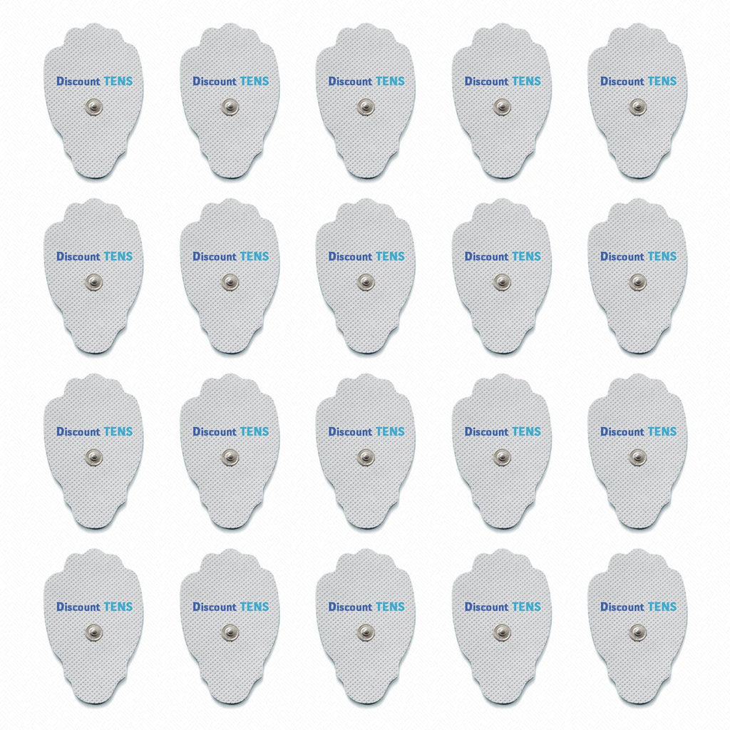 [Australia - AusPower] - TENS Electrodes, Super Value 20 Replacement Electrode Pads for TENS Units, Snap TENS Unit Electrodes 