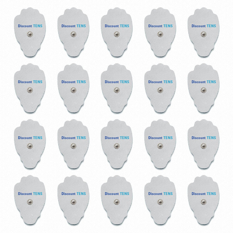 [Australia - AusPower] - TENS Electrodes, Super Value 20 Replacement Electrode Pads for TENS Units, Snap TENS Unit Electrodes 