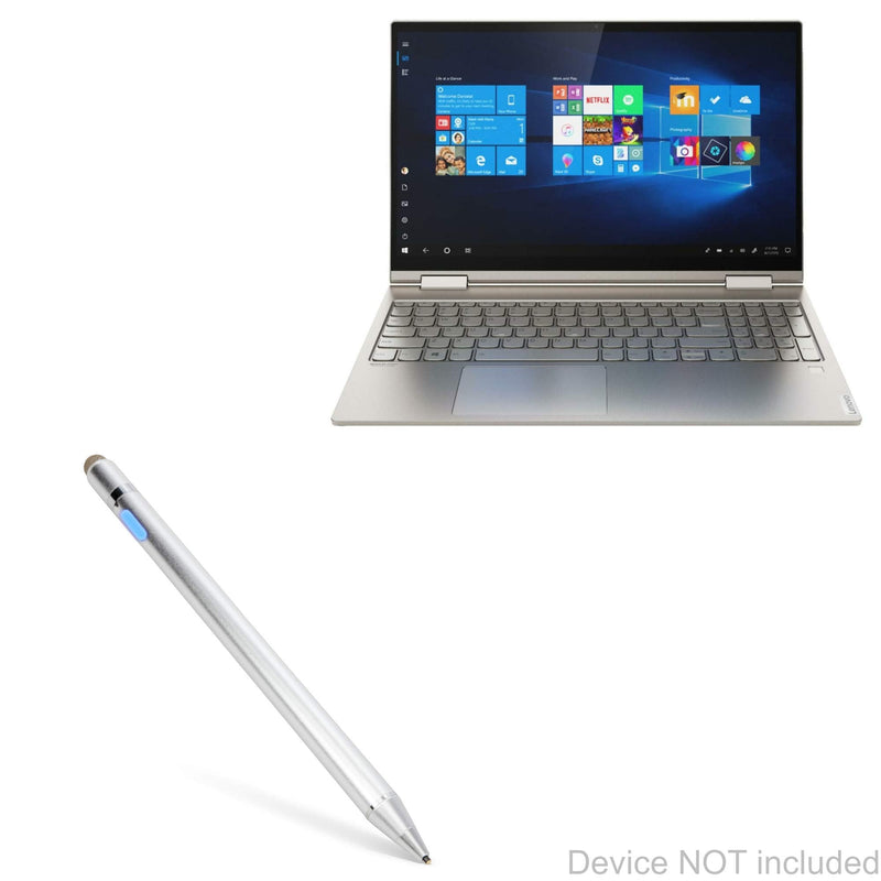 [Australia - AusPower] - BoxWave Stylus Pen for Lenovo Yoga C740 (15 in) (Stylus Pen by BoxWave) - AccuPoint Active Stylus, Electronic Stylus with Ultra Fine Tip for Lenovo Yoga C740 (15 in) - Metallic Silver 