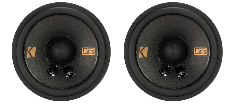 [Australia - AusPower] - KICKER 47KSC2704 KSC Series Midrange 2 3/4 Inch 15 to 50 Watts RMS Power Factory Replacement Coaxial Car Audio Sound System Speakers (Pair) 