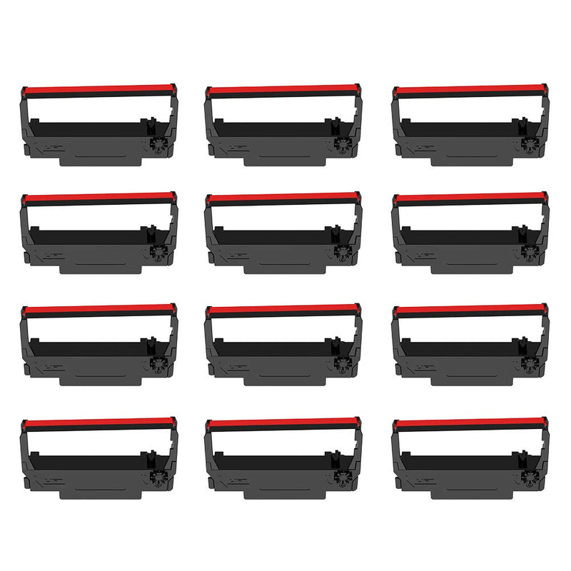 [Australia - AusPower] - 12-Pack ERC30 ERC-30 ERC 30 34 38 B/R Compatible Cash Register Ink Ribbon Used for ERC38 NK506 (Black and Red) 12 pack 