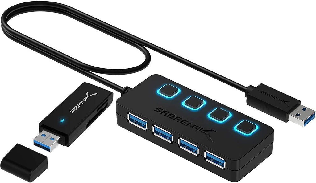 [Australia - AusPower] - Sabrent 4-Port USB 3.0 Hub + USB 3.0 Micro SD & SD Card Reader 