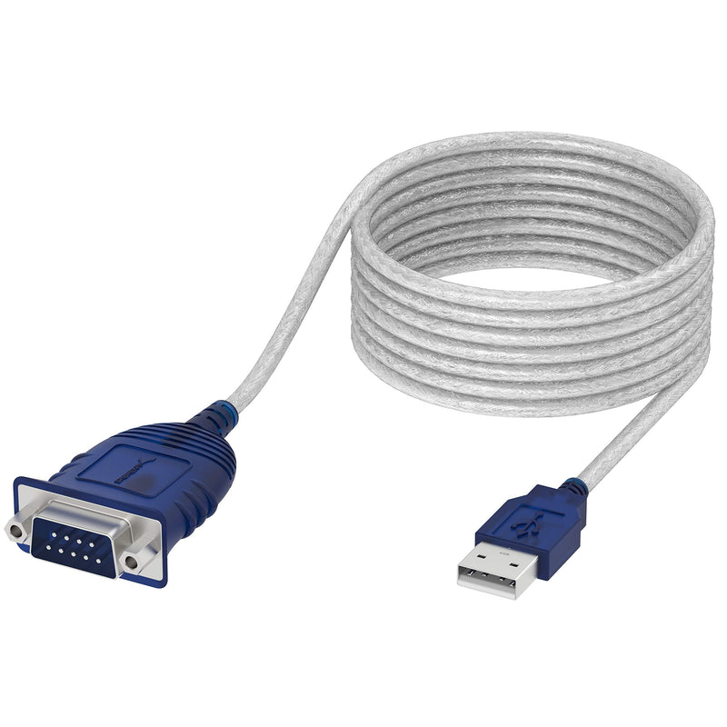 [Australia - AusPower] - SABRENT USB 2.0 to Serial (9-Pin) DB-9 RS-232 Converter Cable, Prolific Chipset, Hexnuts, [Windows 10/8.1/8/7/VISTA/XP, Mac OS X 10.6 and Above] 10-Feet (CB-9PTF) 10 FT 