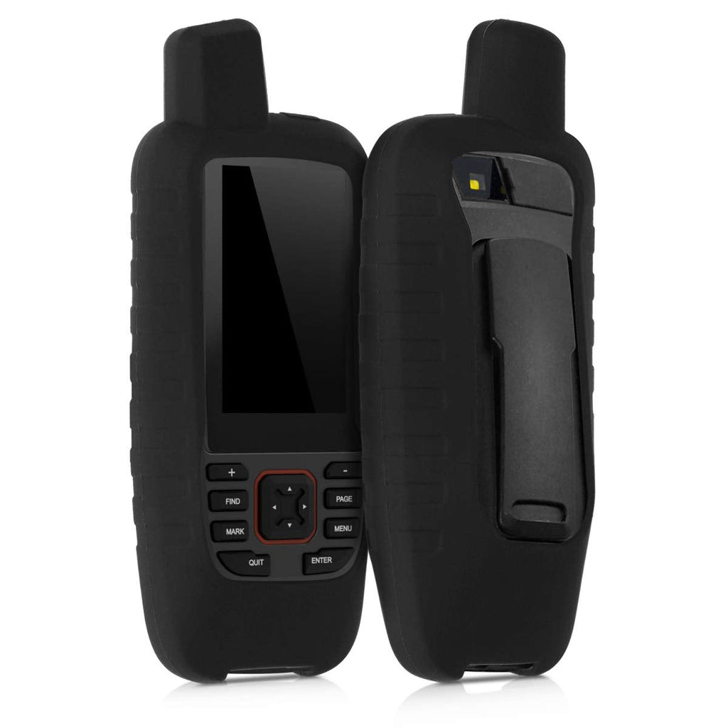 [Australia - AusPower] - kwmobile Case Compatible with Garmin GPSMAP 86s / 86sc - GPS Handset Navigation System Soft Silicone Skin Protective Cover - Black 