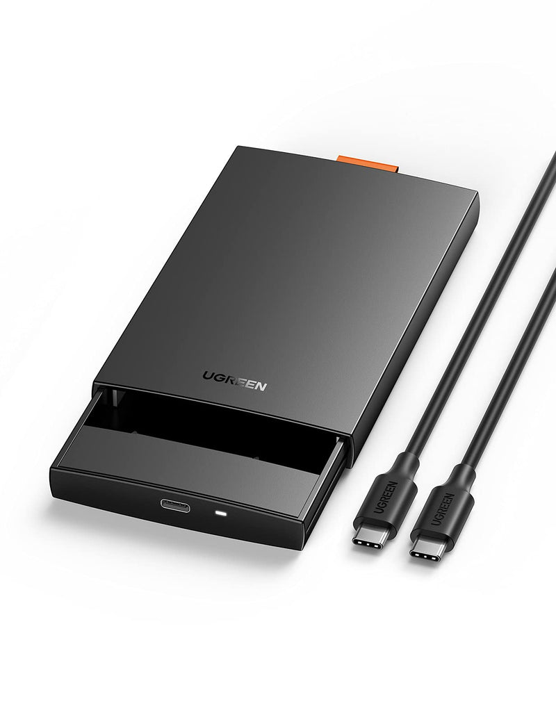 [Australia - AusPower] - UGREEN USB C Hard Drive Enclosure USB C 3.1 Gen 2 to SATA Adapter for 2.5" SATA SSD HDD 6Gbps High-Speed Support UASP SATA III Compatible with MacBook Pro Air WD Seagate Toshiba Samsung Hitachi 
