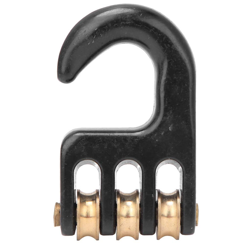 [Australia - AusPower] - Windsurfing Pulley Hook Aluminum Alloy Windsurf Rigging Pulley Hook with 3 Wheels Windsurfing Hardware Accessories 