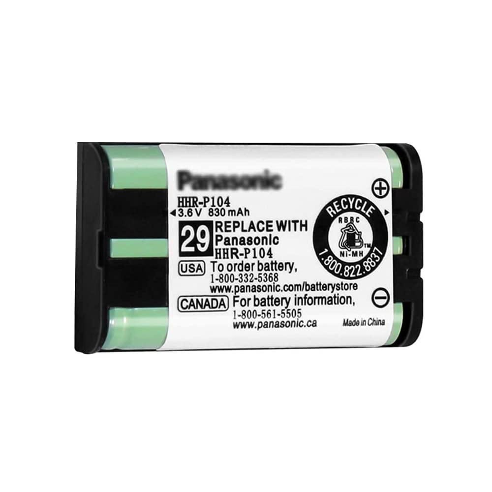 [Australia - AusPower] - HHR-P104 NI-MH Rechargeable Battery for Panasonic 3.6V 830mAh AAA Battery for Cordless Phones P104-1 