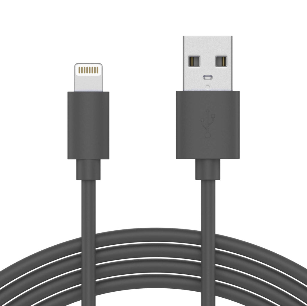 [Australia - AusPower] - TALK WORKS iPhone Charger Lightning Cable 10ft Long Heavy Duty Cord MFI Certified for Apple iPhone 13, 12, 11 Pro/Max/Mini, XR, XS/Max, X, 8, 7, 6, 5, SE, iPad, AirPods, Watch - Grey 