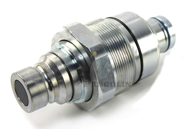 [Australia - AusPower] - PANGOLIN 7246799 Hydraulic Male Flat Face Quick Connect Coupler 48mm Thread Diameter Hydraulic Coupler for Bobcat T180 T190 T200 T250 T300 T320 Excavator E32 E32i Parts, 3 Month Warranty 
