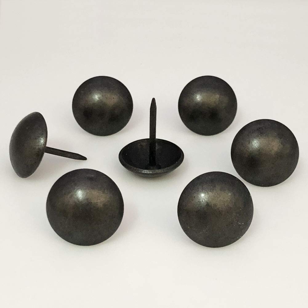 Uxcell Upholstery Nails Tacks 7/16-Inch Head Dia Antique Round Thumb Push Pins Black 20 Pcs | Harfington