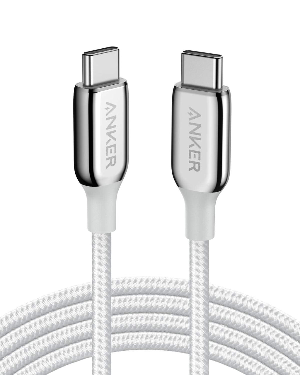 [Australia - AusPower] - USB C Cable, Anker Powerline+ III USB C to USB C (6ft) USB-IF Certified Cable, 60W Power Delivery PD Charging for Apple MacBook, iPad Pro 2020, iPad Air 4, Google Pixel 4a, and More(Silver) Silver 