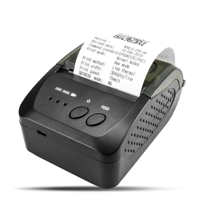 [Australia - AusPower] - NETUM Bluetooth Receipt Printer, 58mm Mini Thermal POS Printer Portable Personal Bill Printer 2 inches for Restaurant Sales Retail Compatible with Android 